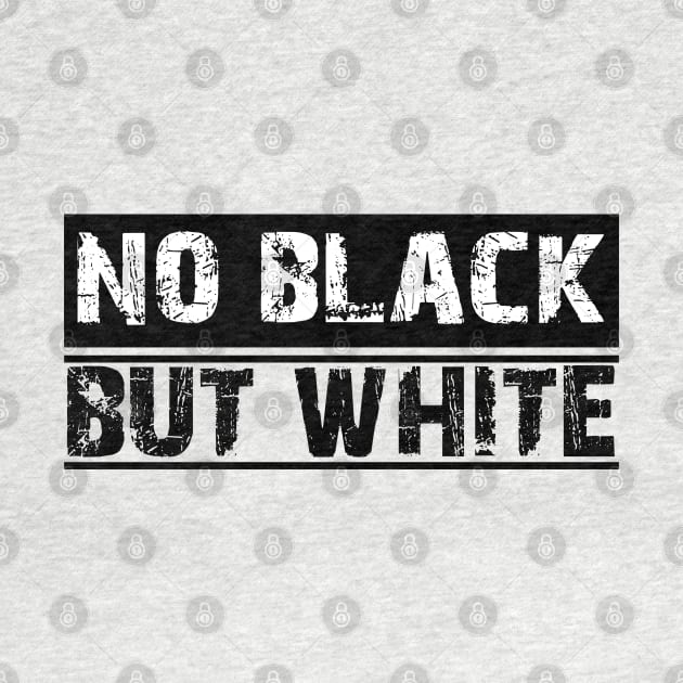 no black but white T-SHIRT by paynow24